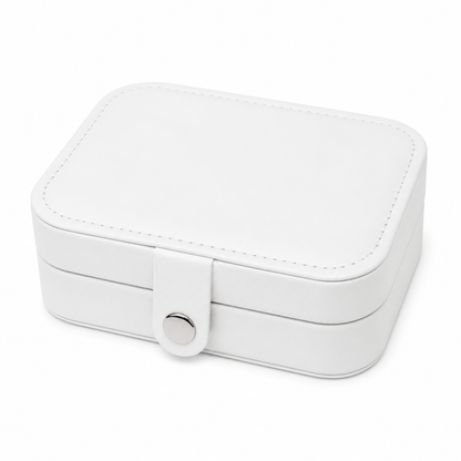 White Travel Jewelry Organizer Box