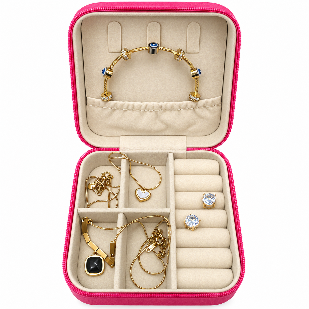 Pink Mini Jewellery Organizer Box — jewellery box for women by BangleCart