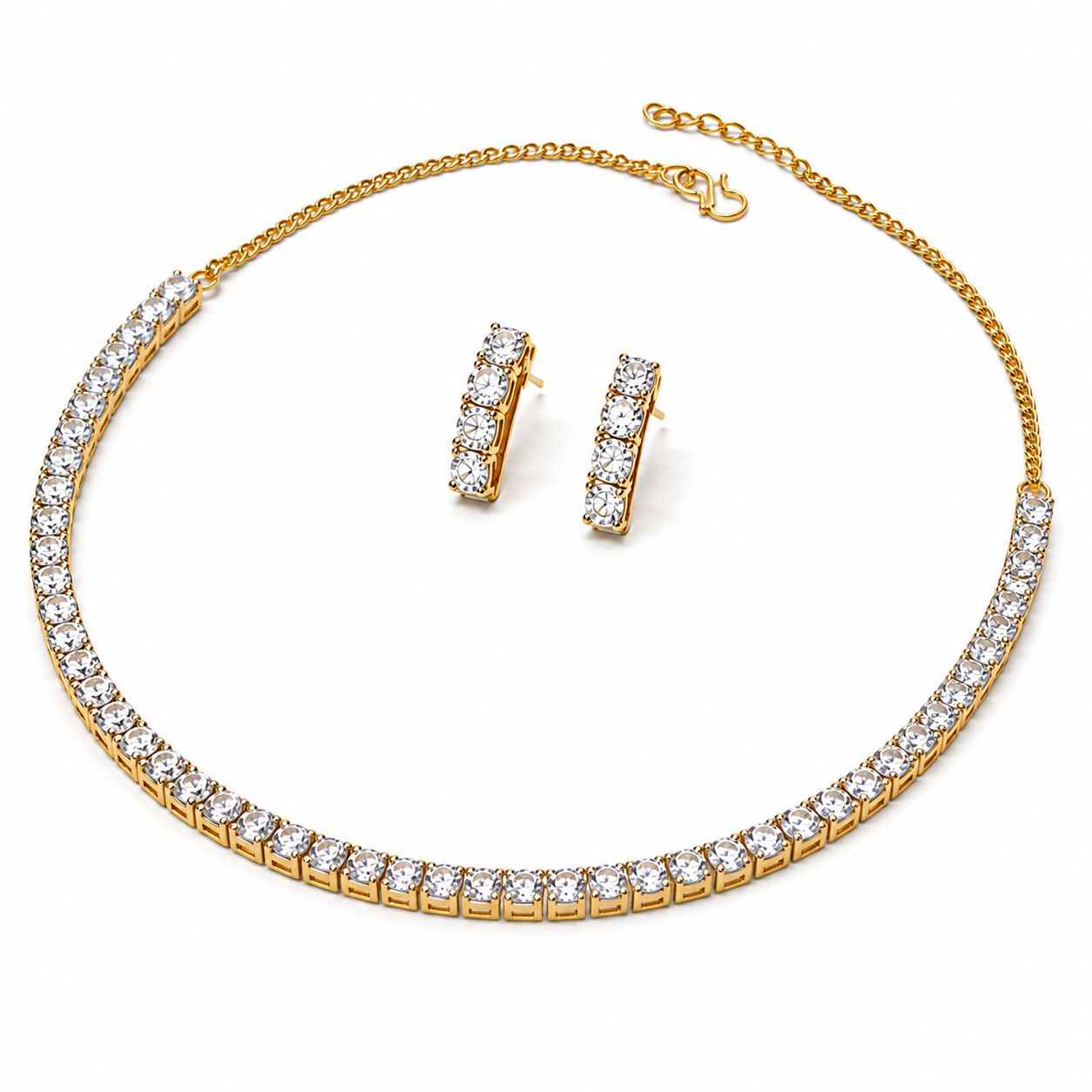 Single Line Diamond Necklace