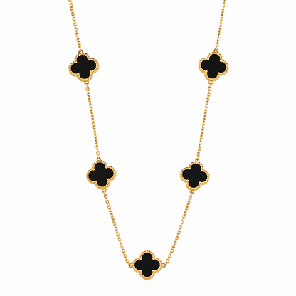 SALTY Anti Tarnish Clover Pendant Necklace with Earings for Women