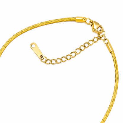 Gold Evil Eye Crystal Pendant Necklace
