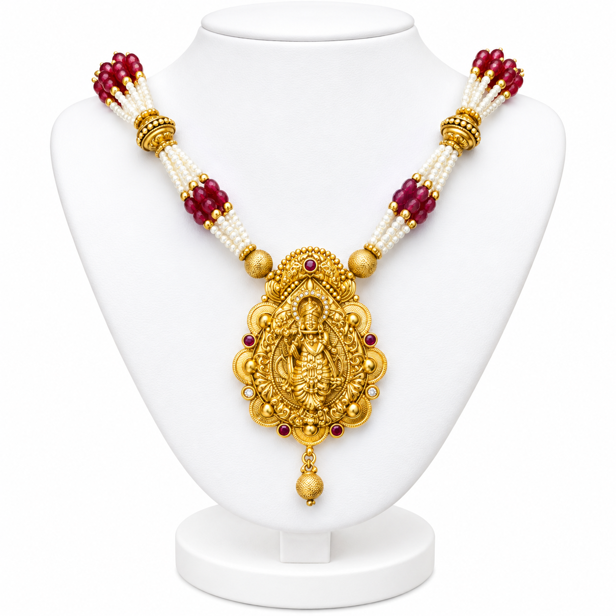 Traditional Temple Pendant Necklace