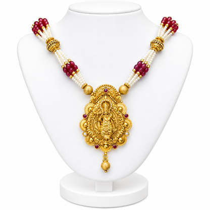 Traditional Temple Pendant Necklace