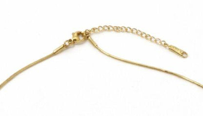 Gold Emerald-Cut Crystal Pendant Necklace
