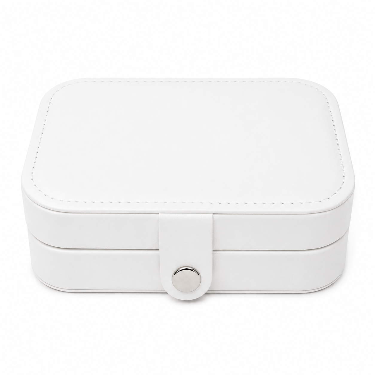 White Travel Jewelry Organizer Box