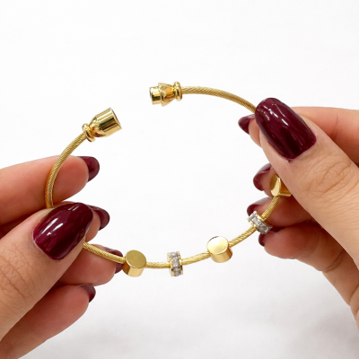 Nazar Protection Gold Bracelet — Evil Eye Charm Bracelet