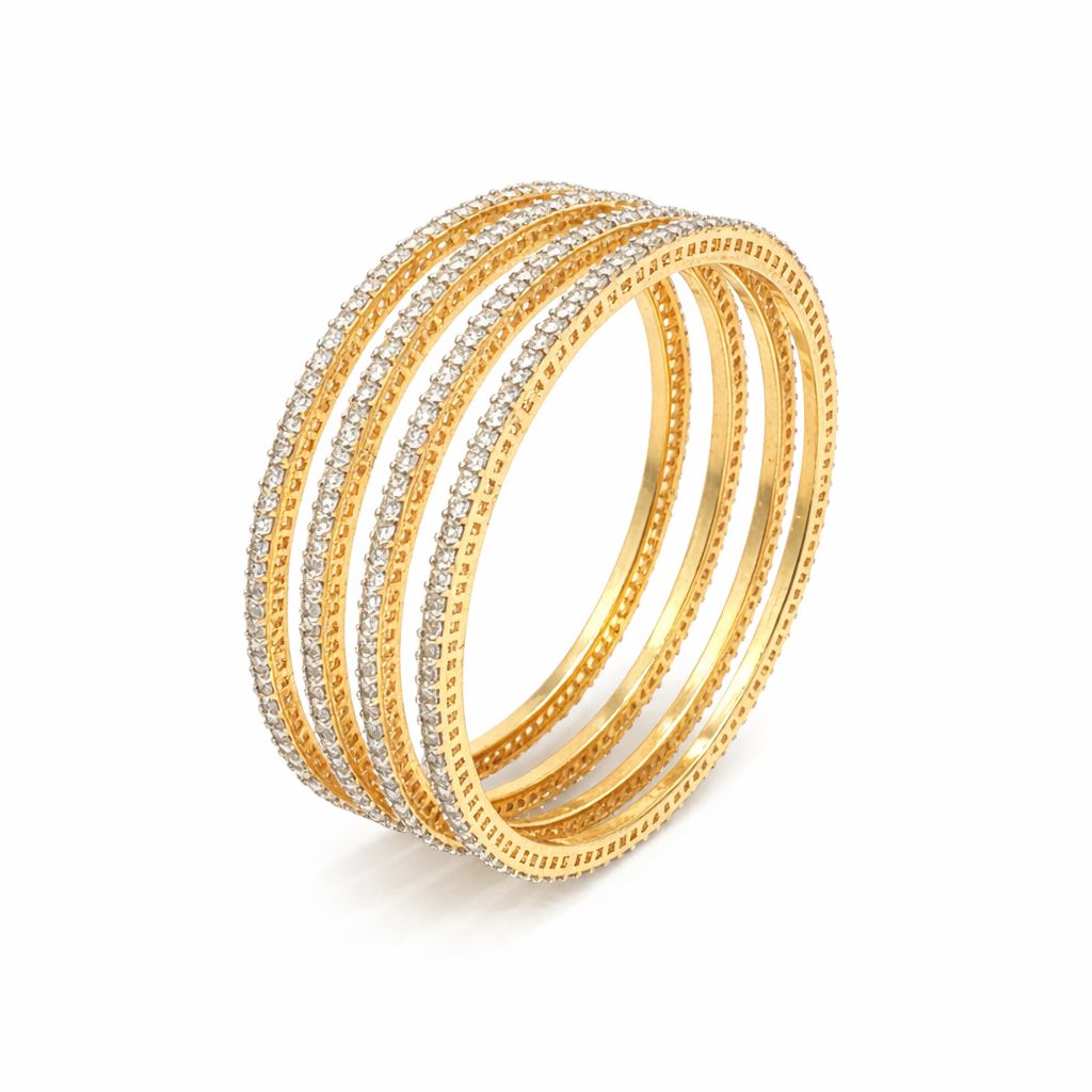 Diamond Gold Bangles