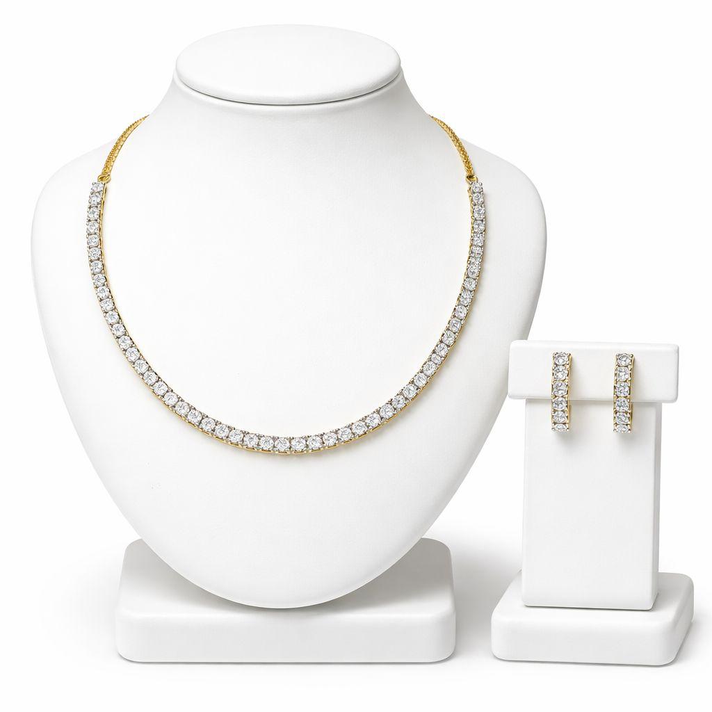 Single Line Diamond Necklace