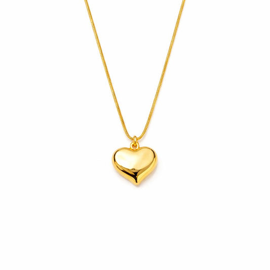Gold Heart Pendant Necklace