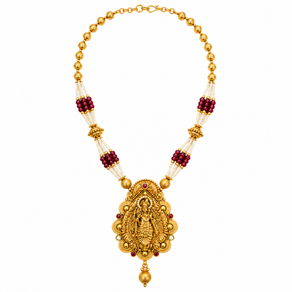 Traditional Temple Pendant Necklace