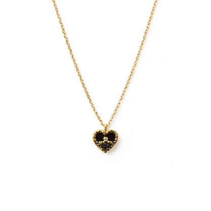 Gold Multiple Heart Charms Necklace & Matching Earrings