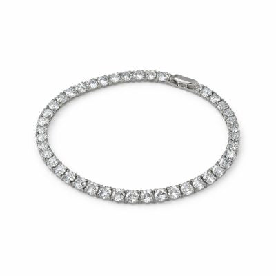 Diamond bracelet on a white background