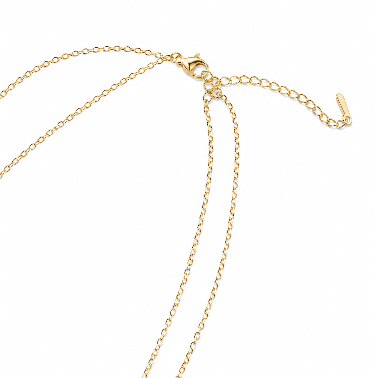Double-Layer Crystal Drop Bar Necklace