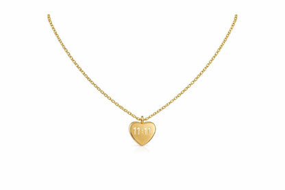 Gold Black Rectangular Pendant Necklace — Minimalist Jewelry