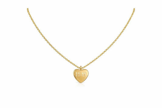 Gold Black Rectangular Pendant Necklace — Minimalist Jewelry