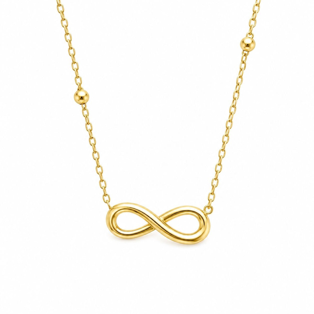 Gold Infinity Necklace - Elegant Minimal Chain for Women — gold-tone necklace for women by BangleCart