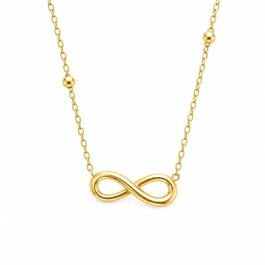 Gold Infinity Necklace - Elegant Minimal Chain for Women — gold-tone necklace for women by BangleCart