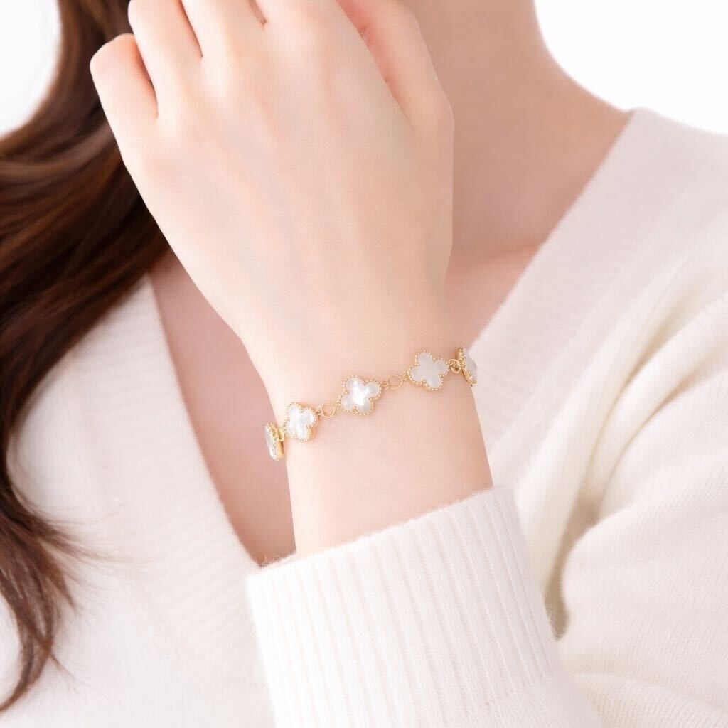 daily wear clover bracelet for women layered styling
