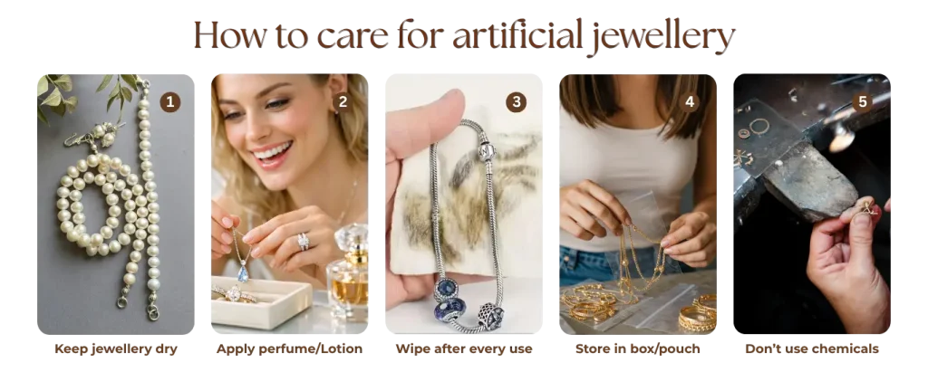How to care for artificial jewellery