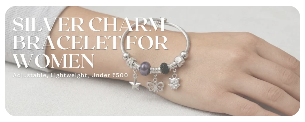 Silver Charm Bracelet for Women 1